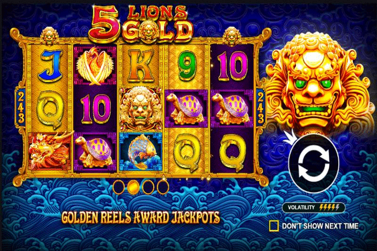 Cara Menang di Slot 5 Lions Gold Dengan Pola Harimau Emas